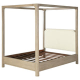 Solano 85-inch Eastern King Canopy Bed Weathered Mango - 222520KE