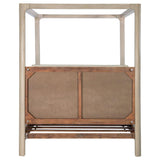 Solano 85-inch Eastern King Canopy Bed Weathered Mango - 222520KE