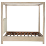 Solano 85-inch California King Canopy Bed Weathered Mango - 222520KW