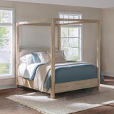 Solano 85-inch Queen Canopy Bed Weathered Mango - 222520Q