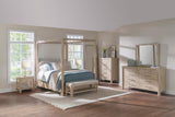 Solano 85-inch Queen Canopy Bed Weathered Mango - 222520Q