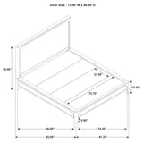 Solano 55-inch California King Panel Bed Weathered Mango - 222521KW