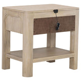 Solano 1-drawer Nightstand Bedside Table Weathered Mango - 222522