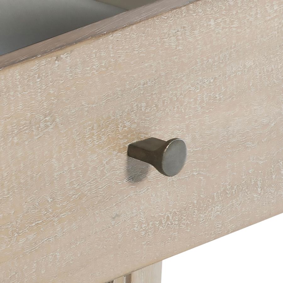 Solano 1-drawer Nightstand Bedside Table Weathered Mango - 222522