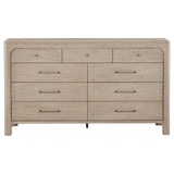 Solano 9-drawer Bedroom Dresser Cabinet Weathered Mango - 222523