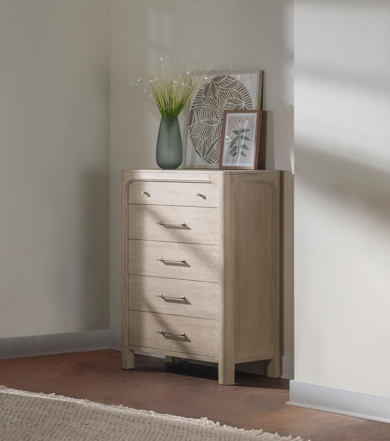 Solano 5-drawer Bedroom Chest of Drawers Weathered Mango - 222525