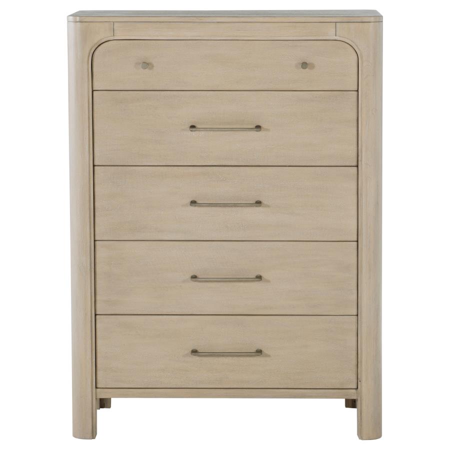 Solano 5-drawer Bedroom Chest of Drawers Weathered Mango - 222525