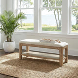 Solano 49-inch Bedroom Bed End Bench Weathered Mango - 222526