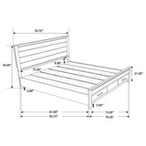 Woodmont 5-piece Eastern King Bedroom Set Golden Brown - 222631KE-S5