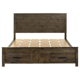 Woodmont California King Storage Bed Rustic Golden Brown - 222631KW