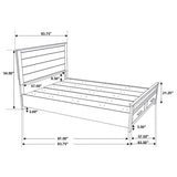 Woodmont Wood Queen Storage Panel Bed Rustic Golden Brown - 222631Q