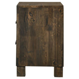 Woodmont 2-drawer Nightstand Rustic Golden Brown - 222632