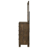 Woodmont 8-drawer Dresser with Mirror Rustic Golden Brown - 222633M