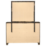 Woodmont 8-drawer Dresser with Mirror Rustic Golden Brown - 222633M