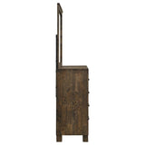 Woodmont 8-drawer Dresser with Mirror Rustic Golden Brown - 222633M