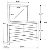 Woodmont 8-drawer Dresser with Mirror Rustic Golden Brown - 222633M