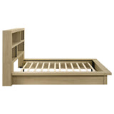 Hendricks Queen Bookcase Headboard Platform Bed Light Oak - 222650Q