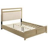 Hendricks Queen Panel Headboard Platform Bed Light Oak - 222651Q