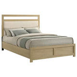 Hendricks Queen Panel Headboard Platform Bed Light Oak - 222651Q