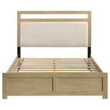 Hendricks Queen Panel Headboard Platform Bed Light Oak - 222651Q
