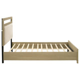 Hendricks Queen Panel Headboard Platform Bed Light Oak - 222651Q