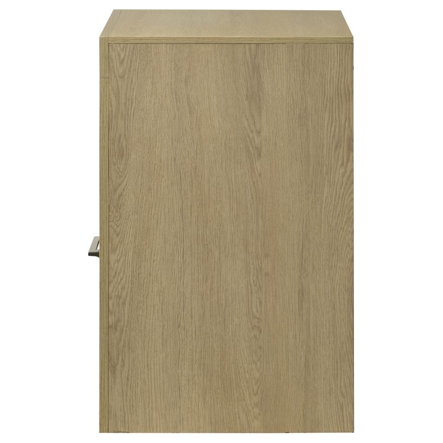 Hendricks 1-drawer Nightstand Bedside Table with Cubby Light Oak - 222652