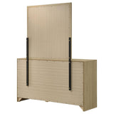 Hendricks 6-drawer Bedroom Dresser and Mirror Light Oak - 222653M