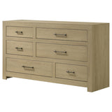 Hendricks 6-drawer Bedroom Dresser Storage Cabinet Light Oak - 222653