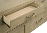 Hendricks 6-drawer Bedroom Dresser Storage Cabinet Light Oak - 222653
