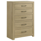 Hendricks 5-drawer Bedroom Chest of Drawers Light Oak - 222655