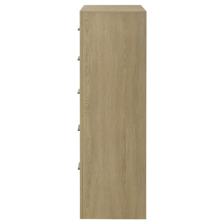 Hendricks 5-drawer Bedroom Chest of Drawers Light Oak - 222655