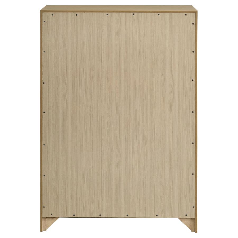 Hendricks 5-drawer Bedroom Chest of Drawers Light Oak - 222655