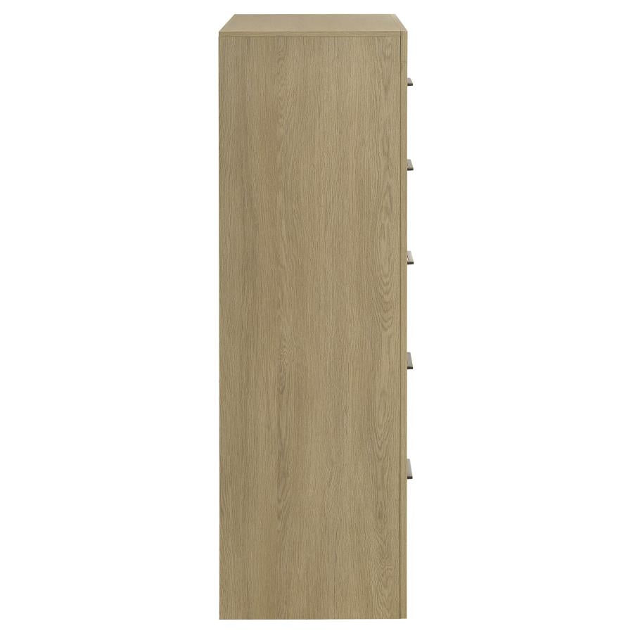 Hendricks 5-drawer Bedroom Chest of Drawers Light Oak - 222655