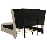 Lorient 5-piece Eastern King Bedroom Set Ivory and Camel - 222661KE-S5B