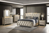 Lorient 5-piece Queen Bedroom Set Ivory and Camel - 222661Q-S5