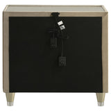 Lorient 2-drawer LED Nightstand with USB Ivory and Camel - 222662