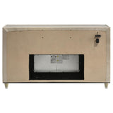 Lorient 8-drawer LED Bedroom Flame Box Dresser Ivory Camel - 222663FB