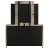 Lorient 8-drawer LED Dresser with Mirror Ivory and Camel - 222663M