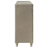 Lorient 8-drawer LED Bedroom Dresser Cabinet Ivory and Camel - 222663