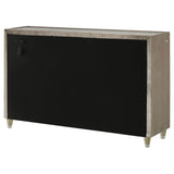 Lorient 8-drawer LED Bedroom Dresser Cabinet Ivory and Camel - 222663