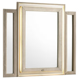 Lorient LED Dresser Mirror Ivory and Camel - 222664