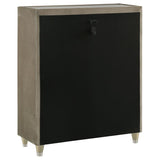 Lorient 5-drawer LED Chest of Drawers Ivory and Camel - 222665