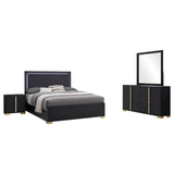 Marceline 4-piece Full Bedroom Set Black - 222831F-S4