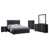 Marceline 5-piece Queen Bedroom Set Black - 222831Q-S5