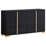 Marceline 6-drawer Dresser Black - 222833