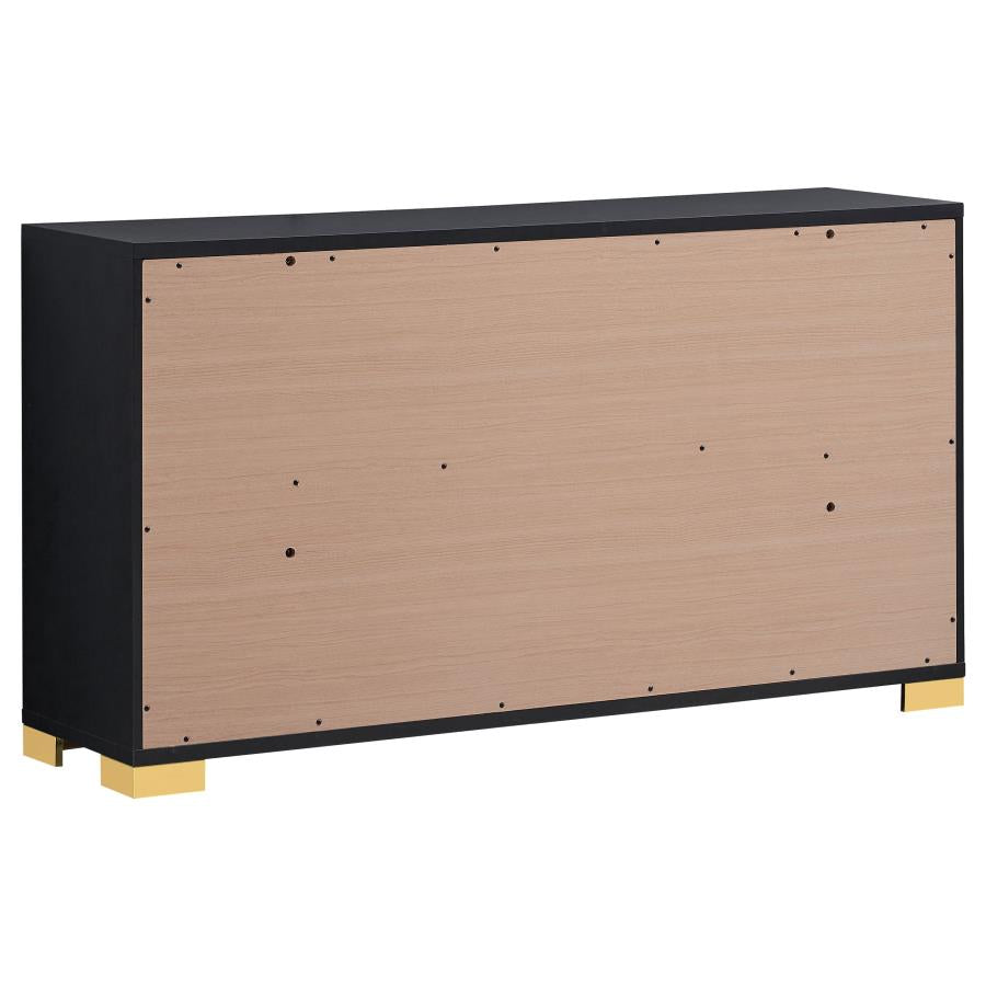Marceline 6-drawer Dresser Black - 222833