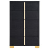 Marceline 5-drawer Bedroom Chest Black - 222835