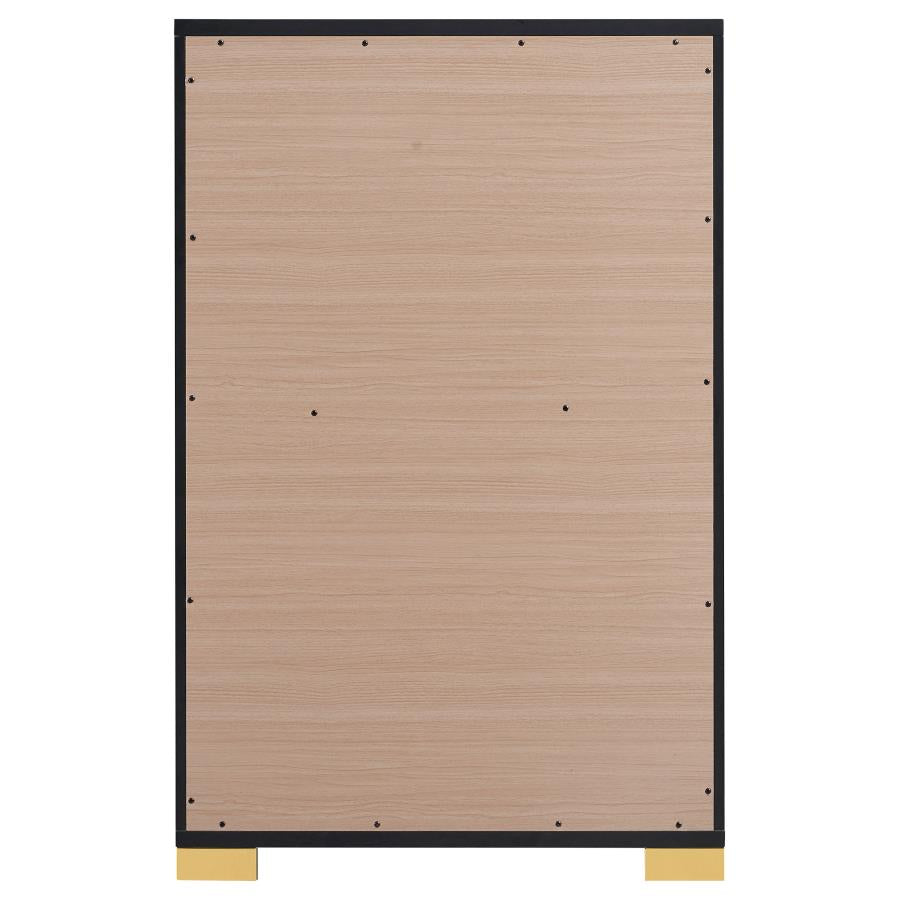 Marceline 5-drawer Bedroom Chest Black - 222835