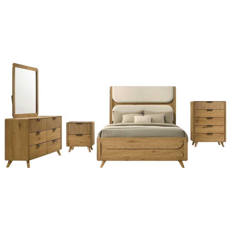 Bennett 5-piece Eastern King Bedroom Set Light Oak - 222901KE-S5