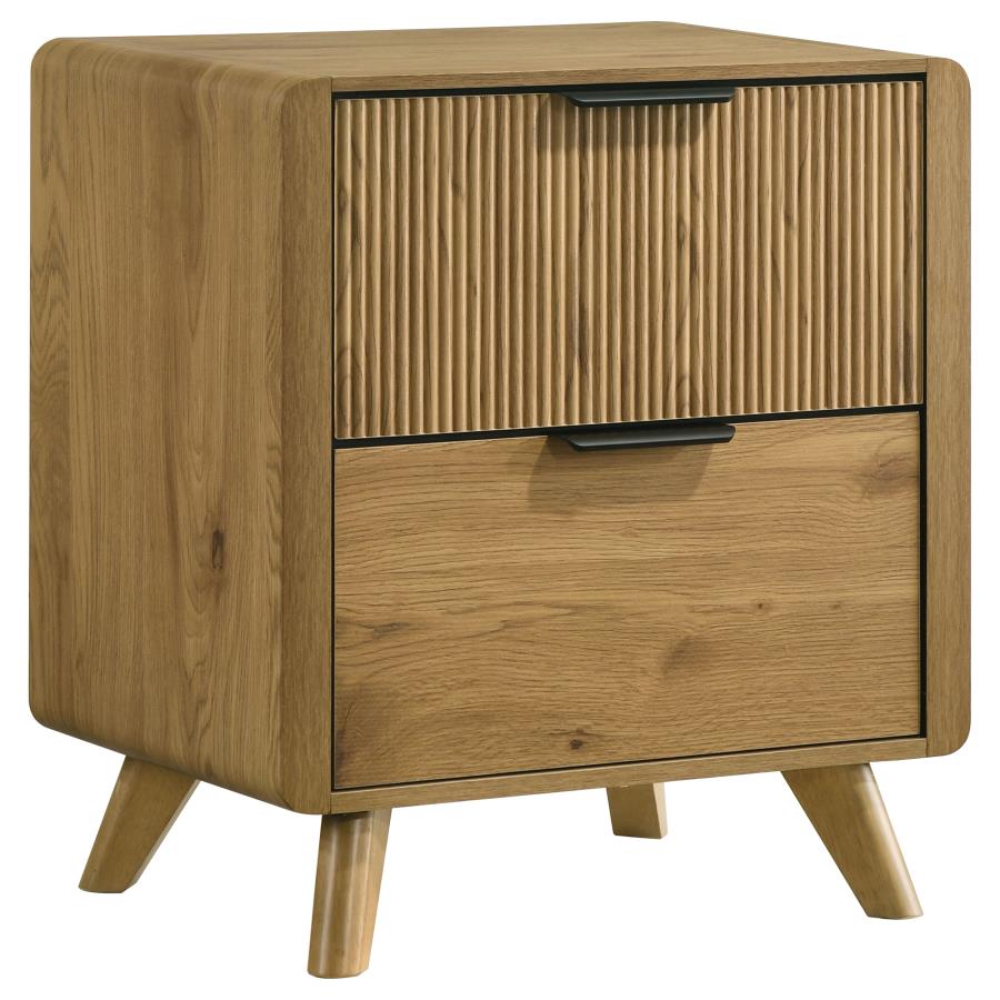 Bennett 4-piece California King Bedroom Set Light Oak - 222901KW-S4